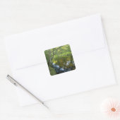 De Taunton rivier in Bridgewater, Vierkante Sticker (Envelop)