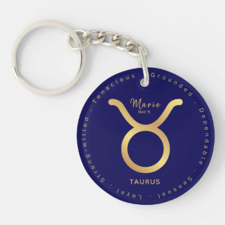 De Taurische Ster - Gepersonaliseerde Zodiac Sleutelhanger