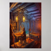 De Tavern in het centrum | AI Art Poster (Voorkant)