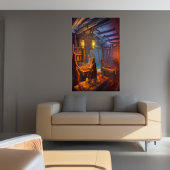 De Tavern in het centrum | AI Art Poster