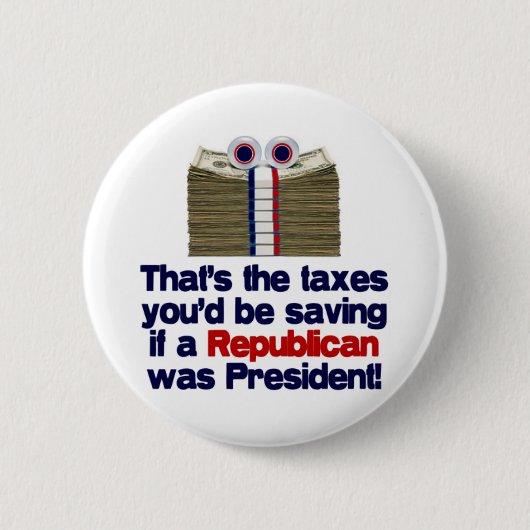 De Taxed die je zou redden Ronde Button 5,7 Cm (Voorkant)