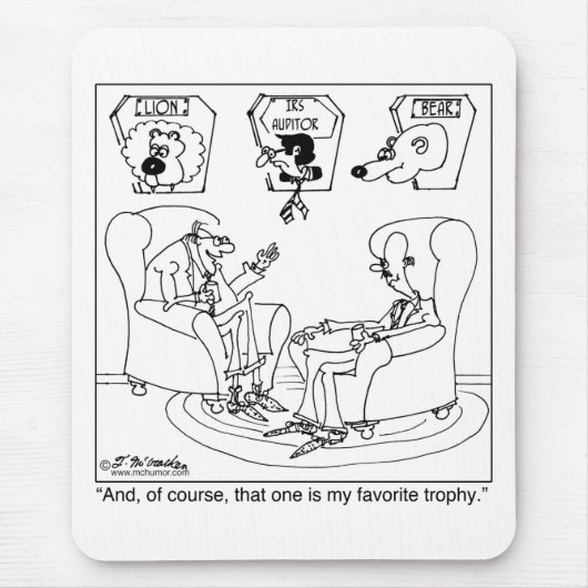 De Taxidermist en de IRS-accountant Muismat (Voorkant)