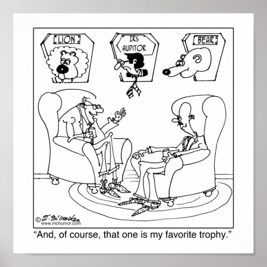 De Taxidermist en de IRS Poster (Voorkant)