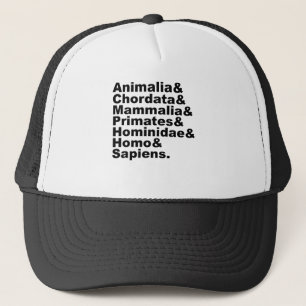 De taxonomie van de mens Rijk tot soort Trucker Pet