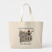 De Taylor Machine Grote Tote Bag (Achterkant)