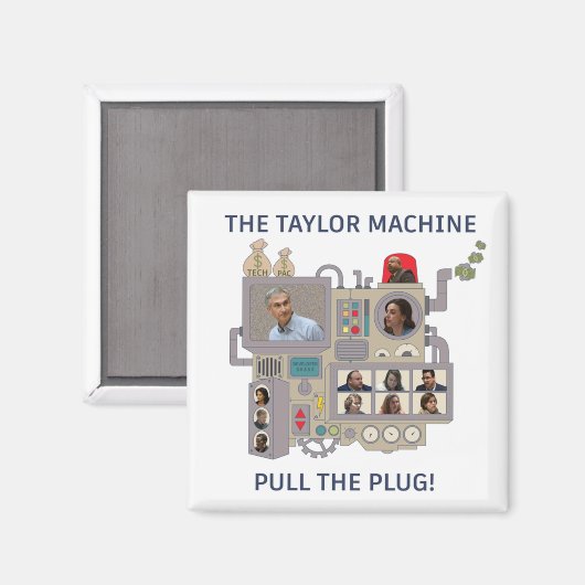 De Taylor Machine Magneet (Voorkant / Achterkant)