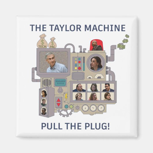 De Taylor Machine Magneet (Voorkant)