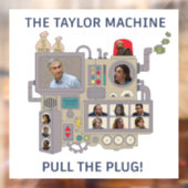 De Taylor Machine Raamsticker (Vel 2)