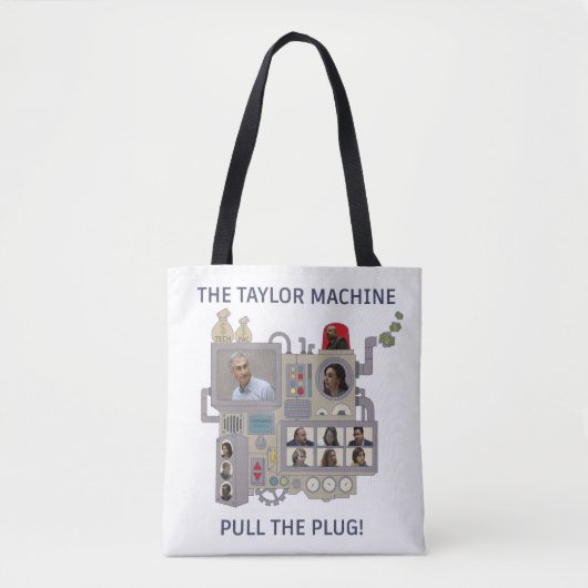 De Taylor Machine Tote Bag (Voorkant)