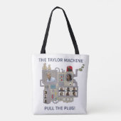 De Taylor Machine Tote Bag (Achterkant)