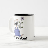 De te Leuke Kat van het Kat Tweekleurige Koffiemok (Voorkant links)