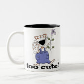 De te Leuke Kat van het Kat Tweekleurige Koffiemok (Links)