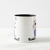 De te Leuke Kat van het Kat Tweekleurige Koffiemok (Center)