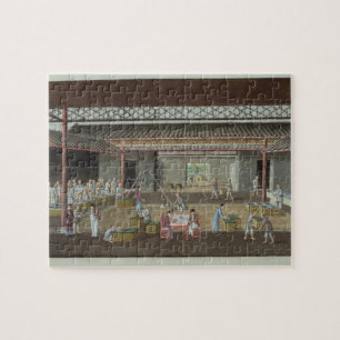 De Tea Depot (gouache op zijde) Legpuzzel