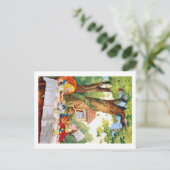 DE TEA PARTIJ VAN DE MAD HATTER BRIEFKAART (Staand voorkant)