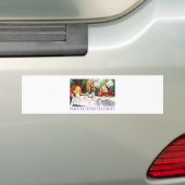 DE TEA PARTIJ VAN DE MAD HATTER BUMPERSTICKER (Op auto)