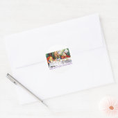 DE TEA PARTIJ VAN DE MAD HATTER RONDE STICKER (Envelop)