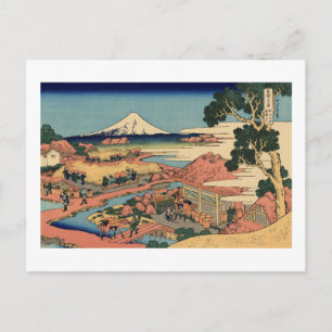 De tea Plantation of Katakura in Suruga Briefkaart