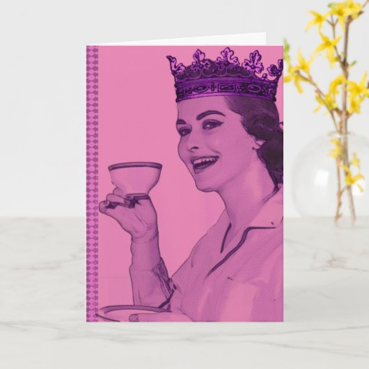 De Tea Queen, Moederdag Kaart (Gele Bloem)