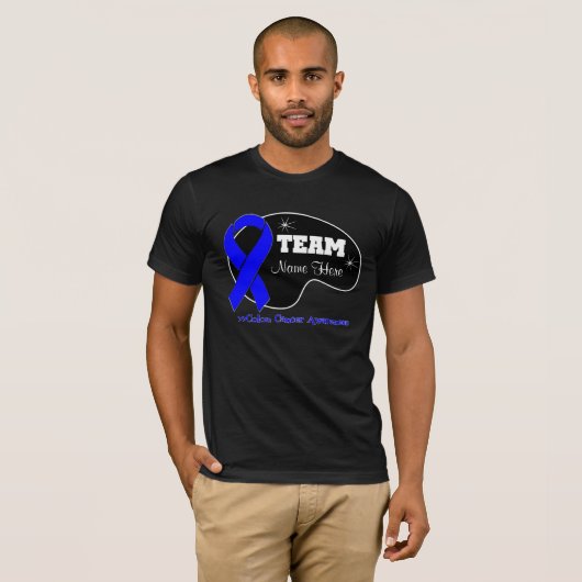 De teamnaam personaliseren - Colon Cancer T-shirt (Voorkant volledig)