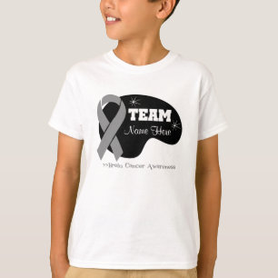 De teamnaam personaliseren - hersenkanker t-shirt