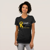 De teamnaam personaliseren - Kinderkanker T-shirt (Voorkant volledig)