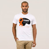 De teamnaam personaliseren - Nierkanker T-shirt (Voorkant volledig)