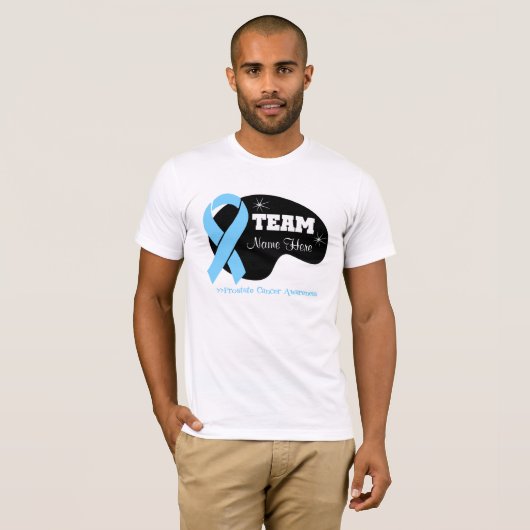 De teamnaam personaliseren - Prostaatkanker T-shirt (Voorkant volledig)