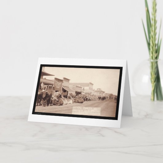 De Teams van de os bij het Grondgebied BR 1887 van Kaart (Voorkant)