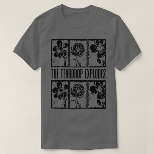 De teardrop explodeert jaren '80 New Wave Music T-shirt (Design voorkant)