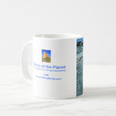 De Tearing Earth natuur kunstschoonheid Koffiemok (Voorkant links)