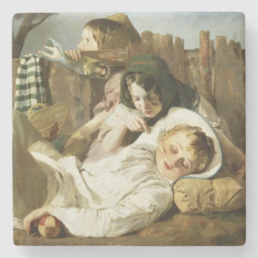 De tease stenen onderzetter (Voorkant)