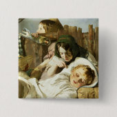 De tease vierkante button 5,1 cm (Voorkant)