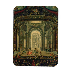 De Teatro Reale in Turijn (olie op doek) Magneet