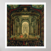 De Teatro Reale in Turijn (olie op doek) Poster (Voorkant)