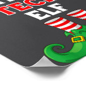 De Tech Elf Shirt Kerstmis Voor IT Man Tech Onders Poster (Hoek)