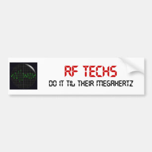 De technieken van rf doen het tot hun Megahertz Bumpersticker