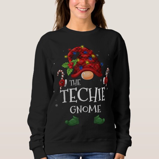 De technische gnome Buffalo met kerstboomstructuur Trui (Voorkant)