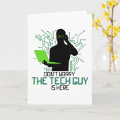 De technische ondersteuning maakt zich geen zorgen kaart (Gele Bloem)