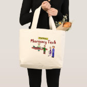 De technologie van de apotheek met het Ontwerp van Grote Tote Bag (Voorkant (product))