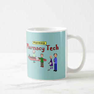 De technologie van de apotheek met het Ontwerp van Koffiemok