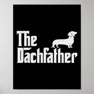 De teckel Grappige Wiener Dog Gifts Voor Mannen Va Poster