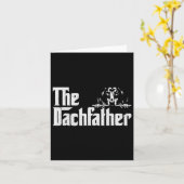 De teckel Vaders Dag Dogfather Gifts Wiener D Kaart (Gele Bloem)