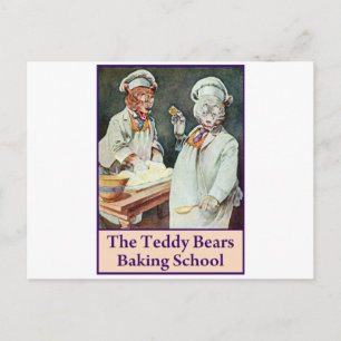De Teddy Bears Baking School Briefkaart