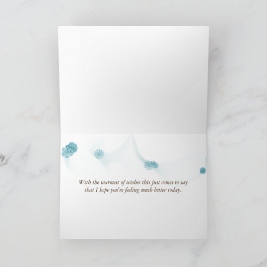 de teddyberen in bed worden goed spoedig kaart (Binnen)