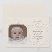 De tedere Foto van het Hart dankt u Bedankkaart (Voorkant / Achterkant)