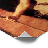 De tederheid van de neushoorn door Fernand Khnopff Poster (Hoek)