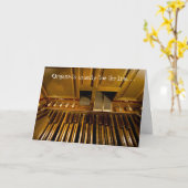 De teen van organisten gewoonlijk linecard kaart (Gele Bloem)