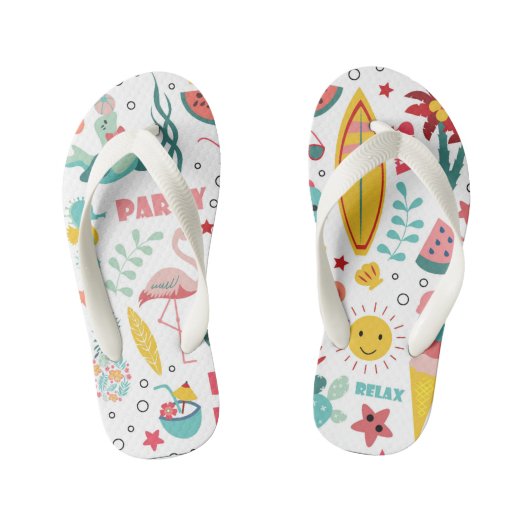 De Teenslippers van het Kind van de zomertijd (Voetbed)