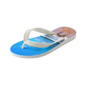 De Teenslippers van uw Photo Kind met aangepaste t (Schuin)